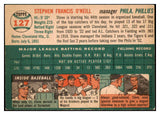 1954 Topps Baseball #127 Steve O'Neill Phillies EX-MT 498021