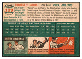 1954 Topps Baseball #129 Spook Jacobs A's EX-MT 498023