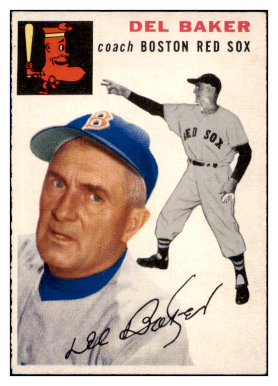 1954 Topps Baseball #133 Del Baker Red Sox EX-MT 498025