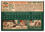1954 Topps Baseball #138 Bob Borkowski Reds EX-MT 498029