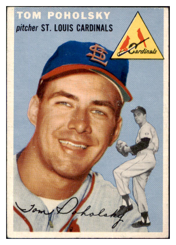 1954 Topps Baseball #142 Tom Poholsky Cardinals EX-MT 498030