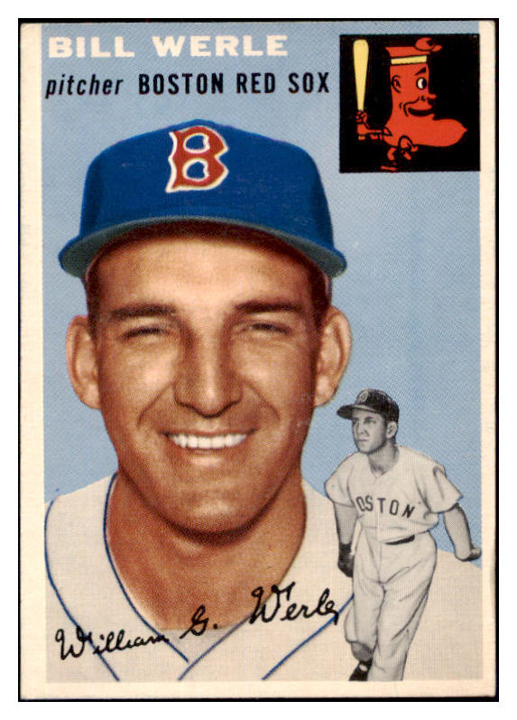 1954 Topps Baseball #144 Bill Werle Red Sox EX-MT 498031
