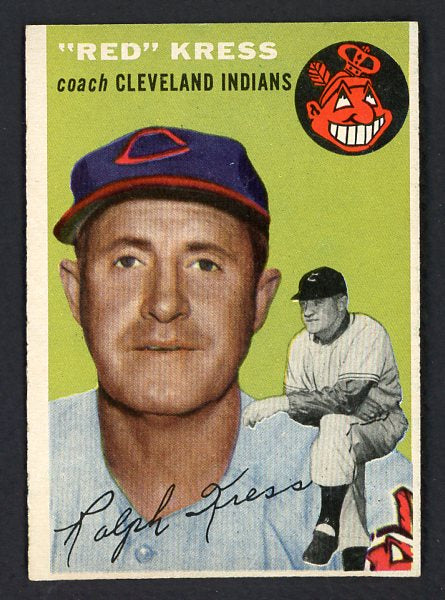 1954 Topps Baseball #160 Ralph Kress Indians EX-MT 498037