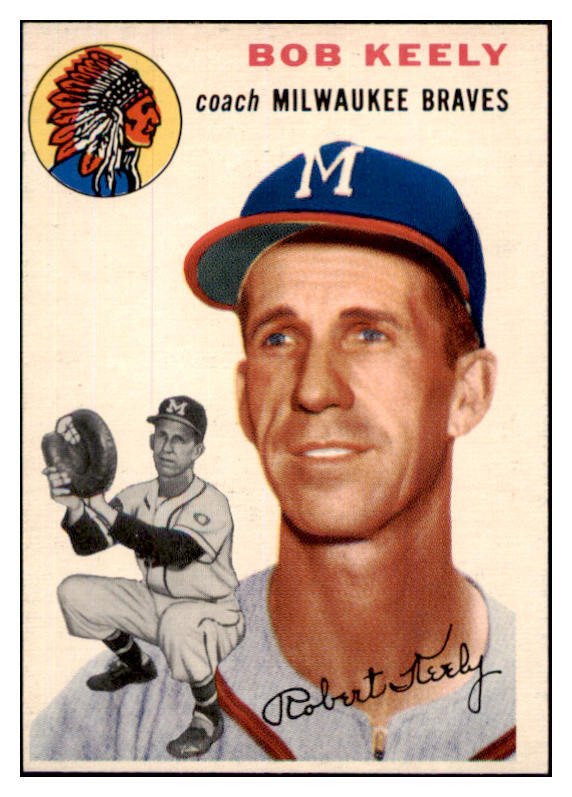 1954 Topps Baseball #176 Bob Keely Braves EX-MT 498040