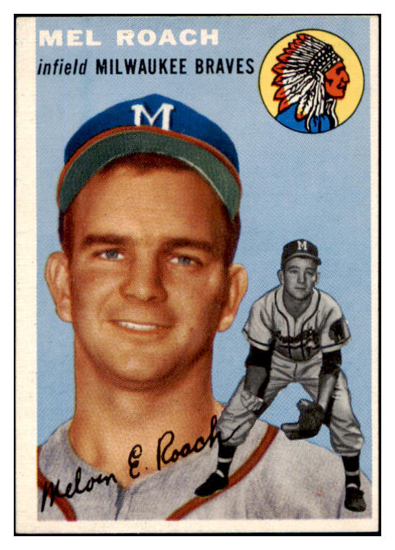 1954 Topps Baseball #181 Mel Roach Braves NR-MT 498042