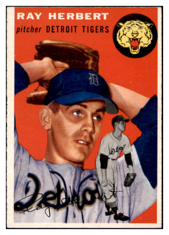 1954 Topps Baseball #190 Ray Herbert Tigers EX-MT 498046