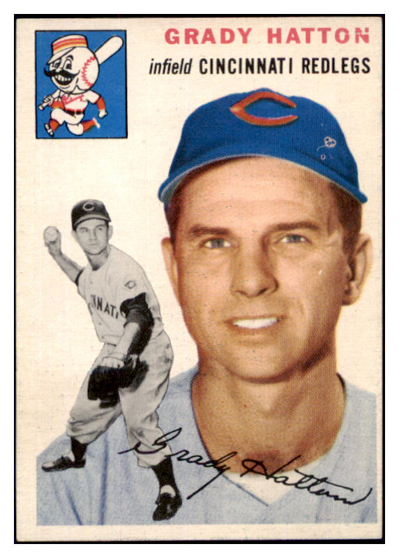 1954 Topps Baseball #208 Grady Hatton Reds EX-MT 498052