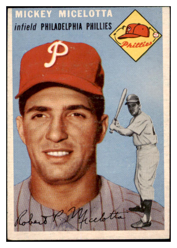 1954 Topps Baseball #212 Mickey Micelotta Phillies EX-MT 498053