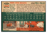 1954 Topps Baseball #212 Mickey Micelotta Phillies EX-MT 498053