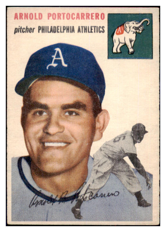 1954 Topps Baseball #214 Arnie Portocarrero A's EX-MT 498054