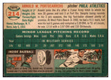 1954 Topps Baseball #214 Arnie Portocarrero A's EX-MT 498054