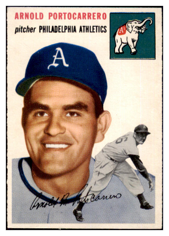 1954 Topps Baseball #214 Arnie Portocarrero A's EX-MT 498055