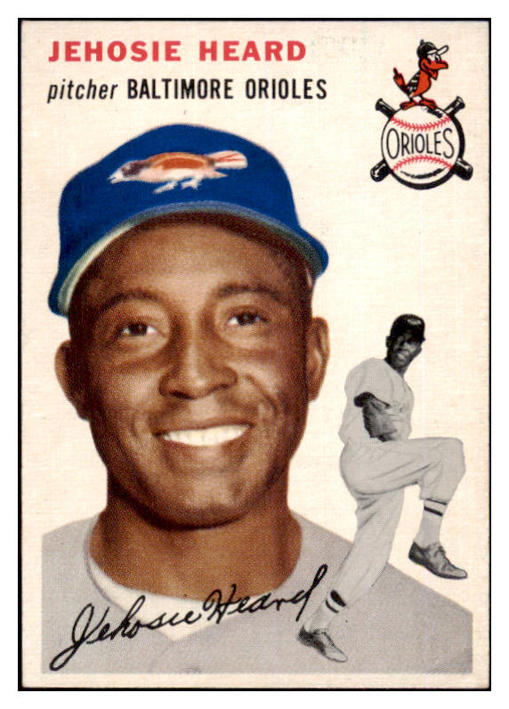 1954 Topps Baseball #226 Jehosie Heard Orioles EX-MT 498059