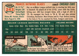 1954 Topps Baseball #243 Ray Blades Cubs EX-MT 498064