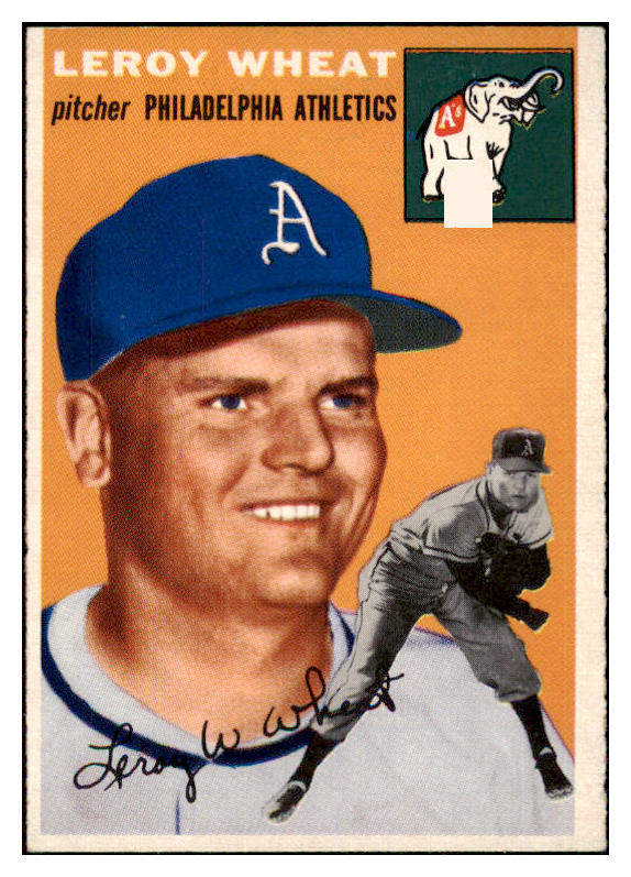 1954 Topps Baseball #244 Leroy Wheat A's EX-MT 498065