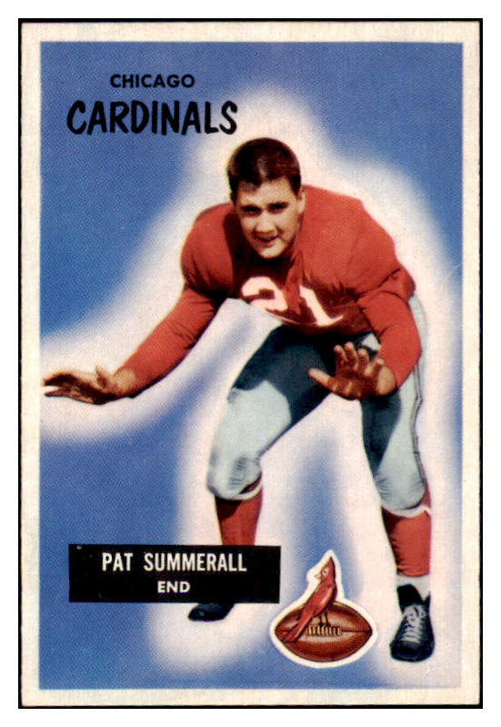 1955 Bowman Football #052 Pat Summerall Cardinals EX-MT 498074