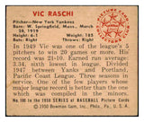 1950 Bowman Baseball #100 Vic Raschi Yankees EX+/EX-MT 498080