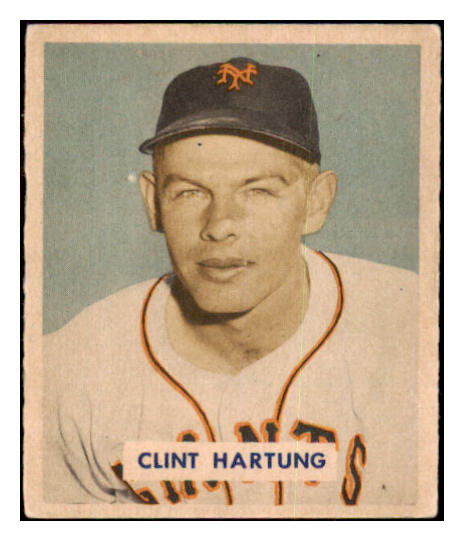 1949 Bowman Baseball #154 Clint Hartung Giants EX-MT 498095