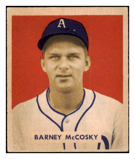 1949 Bowman Baseball #203 Barney McCosky A's EX-MT 498097