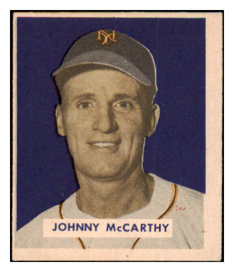1949 Bowman Baseball #220 Johnny McCarthy Giants EX-MT 498098