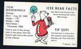 1972 Icee Bear Tom Boerwinkle Bulls NR-MT 498108