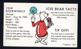 1972 Icee Bear Tom Boerwinkle Bulls NR-MT 498112