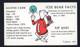 1972 Icee Bear Austin Carr Cavaliers EX-MT 498118
