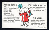 1972 Icee Bear Archie Clark Bullets EX-MT 498127