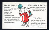 1972 Icee Bear Archie Clark Bullets VG-EX 498131