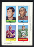 1969 Topps Football 4 In 1 Frank Tarkenton Giants EX-MT 498145