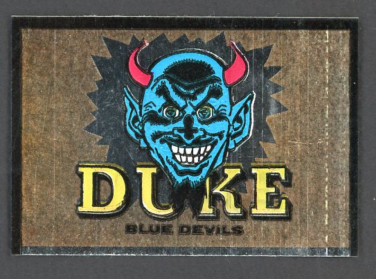 1960 Topps Football Metallic Stickers Duke Blue Devils EX 498161