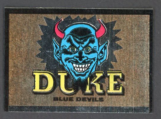 1960 Topps Football Metallic Stickers Duke Blue Devils EX 498162