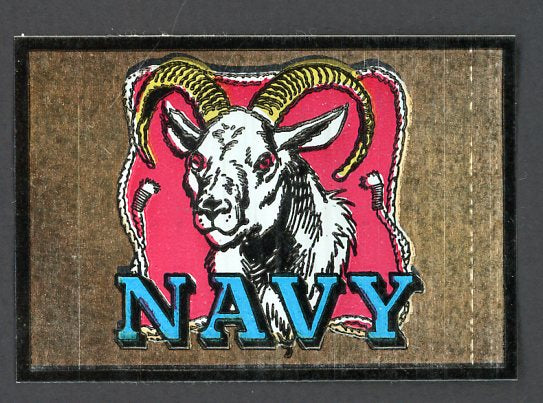 1960 Topps Football Metallic Stickers Navy Midshipmen EX-MT 498167