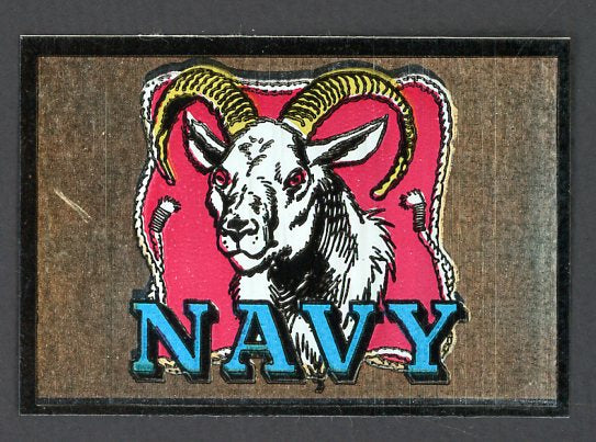 1960 Topps Football Metallic Stickers Navy Midshipmen EX-MT 498168