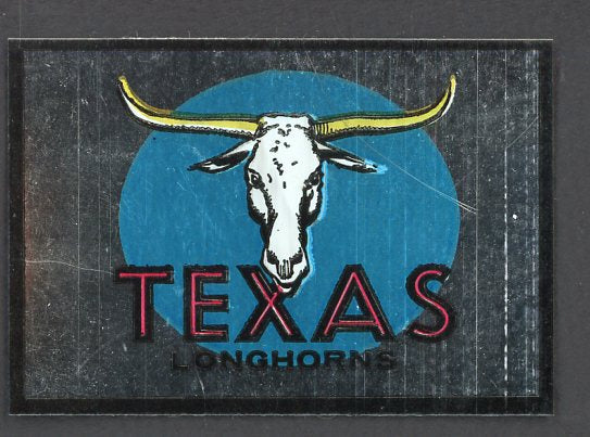 1960 Topps Football Metallic Stickers Texas Longhorns EX-MT 498169