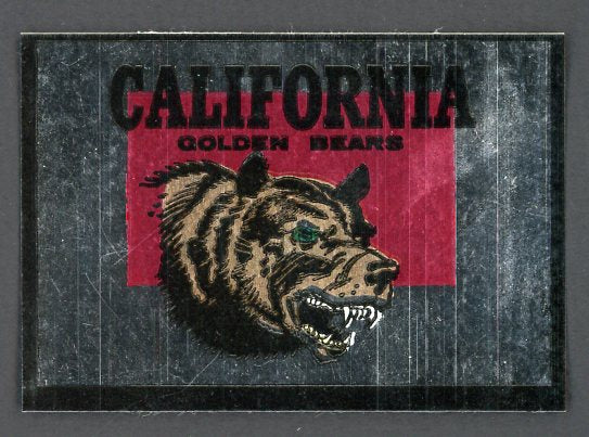 1960 Topps Football Metallic Stickers California Bears EX-MT 498173