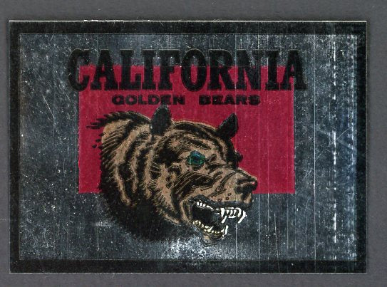 1960 Topps Football Metallic Stickers California Bears EX-MT 498174