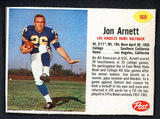 1962 Post Football #160 Jon Arnett Rams EX 498193