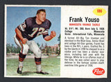 1962 Post Football #186 Frank Youso Vikings EX 498194