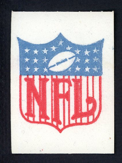 1961 Topps Football Flocked Stickers NFL Logo EX-MT no initial 498198