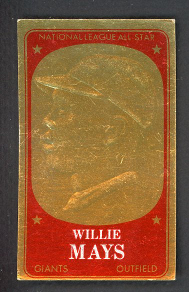 1965 Topps Baseball Embossed #027 Willie Mays Giants EX 498201