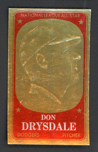1965 Topps Baseball Embossed #015 Don Drysdale Dodgers EX-MT 498203