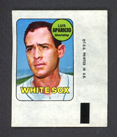 1969 Topps Baseball Decals Luis Aparicio White Sox VG-EX 498213