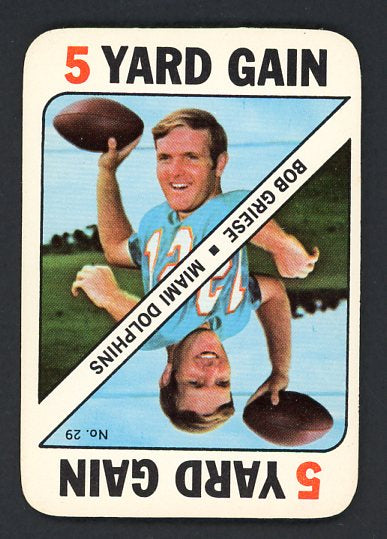 1971 Topps Football Game #029 Bob Griese Dolphins EX-MT 498232