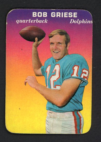 1970 Topps Football Glossy #028 Bob Griese Dolphins EX 498239