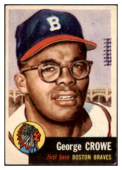 1953 Topps Baseball #003 George Crowe Braves EX 498249