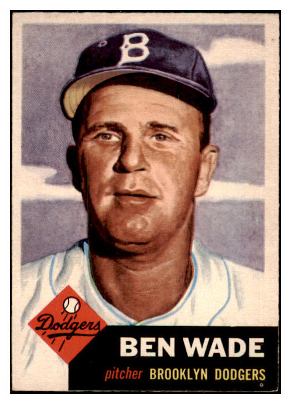 1953 Topps Baseball #004 Ben Wade Dodgers EX-MT 498252