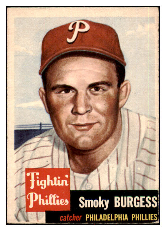 1953 Topps Baseball #010 Smoky Burgess Phillies VG-EX 498276