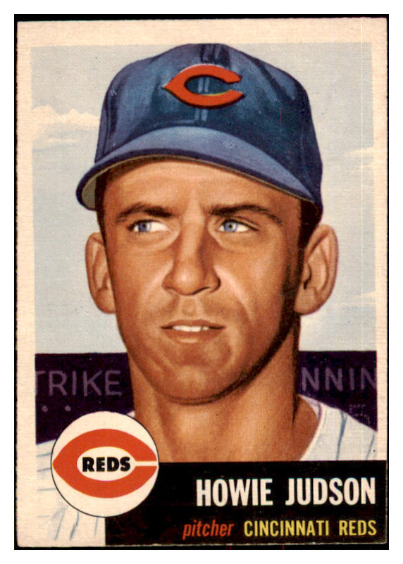 1953 Topps Baseball #012 Howie Judson Reds EX-MT 498283