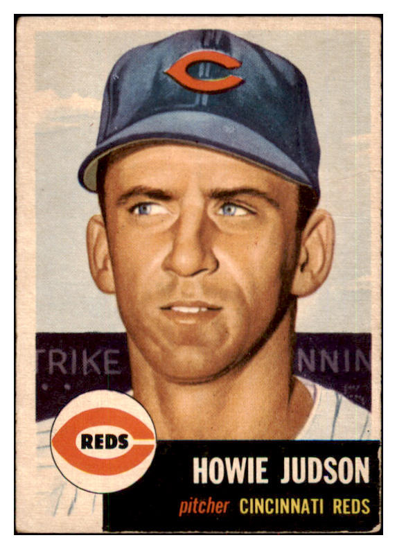 1953 Topps Baseball #012 Howie Judson Reds EX 498284